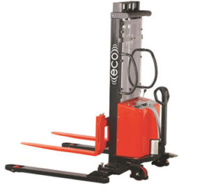 Adjustable Fork Battery Hydraulic Stacker