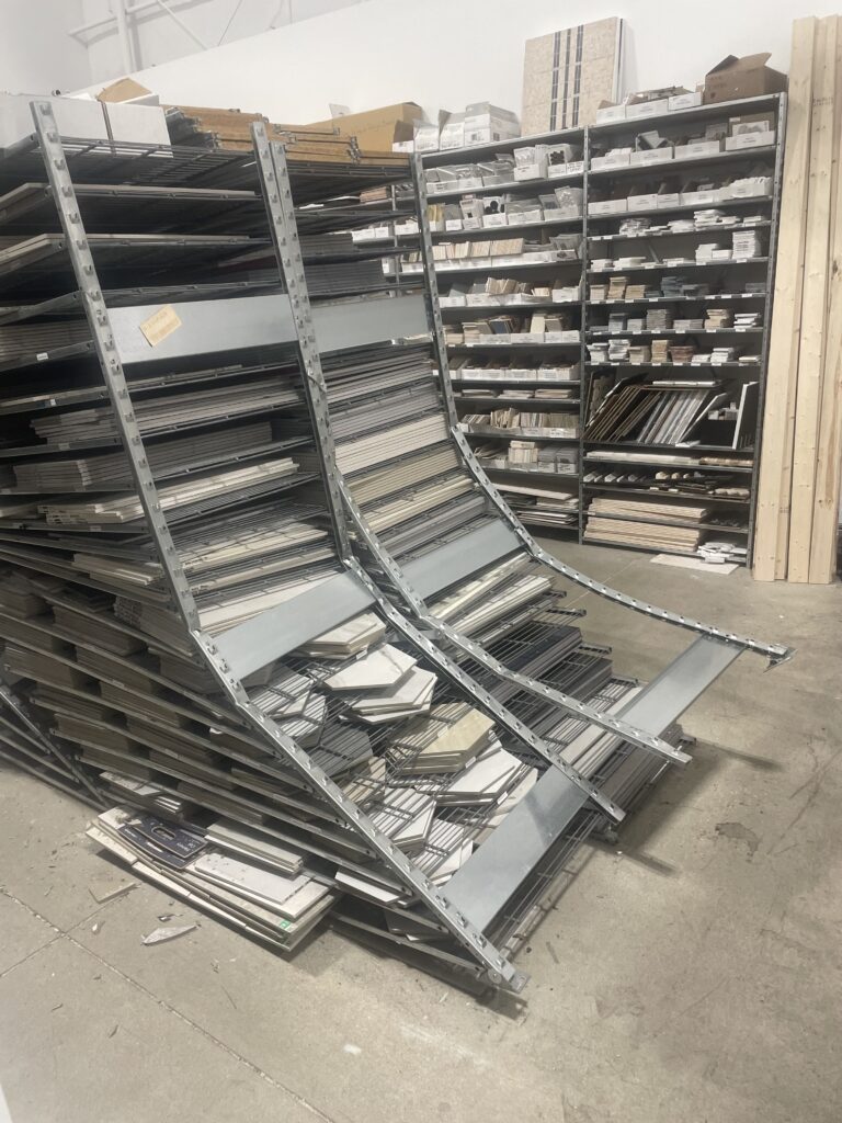 Collapsed Shelving
