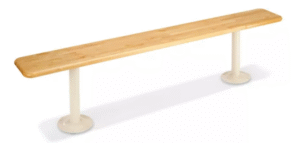Locker room bench