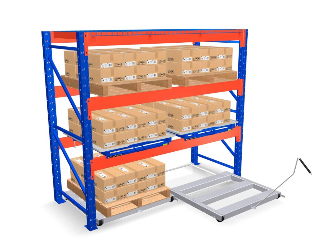 Roll-Out Rack Shelves for Pallet Racking | Improve Storage Access