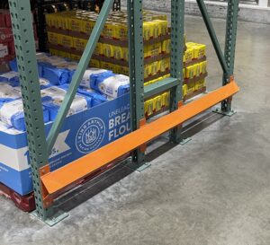 Pallet rack end of aisle protectors-bump rails 2