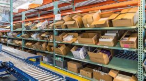 Gravity carton Flow Racking in Ohio warehouse