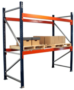 Interlake Mecalux Teardrop Pallet racking