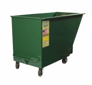 Jesco manual tilt truck with casters for debris removal