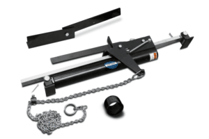 Mechanical hold down kit of parts for dock leveler