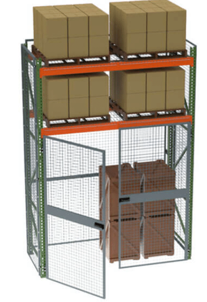 husky rack and wire pallet rack wire enclosure