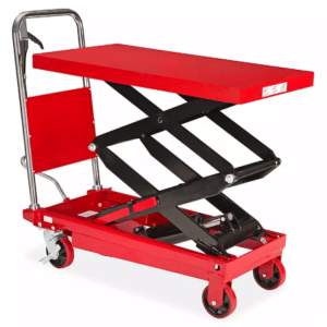 Portable manual hydraulic scissor lift table