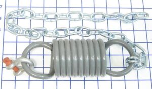 snubber spring for mechanical dock leveler