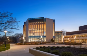 pallet rack for storage furnished for penn state universities music recital hall