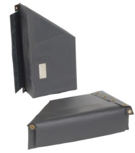 Draft shields for dock shelter