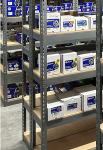 Western Pacific Storage Systems RIVETIER 2 Boltless Rivet Shelving section with particleboard deck