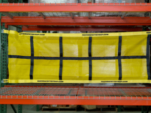 Pallet rack fixed safety net