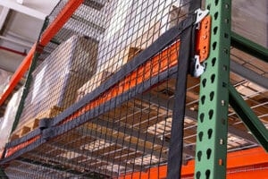 Pallet rack safety netting